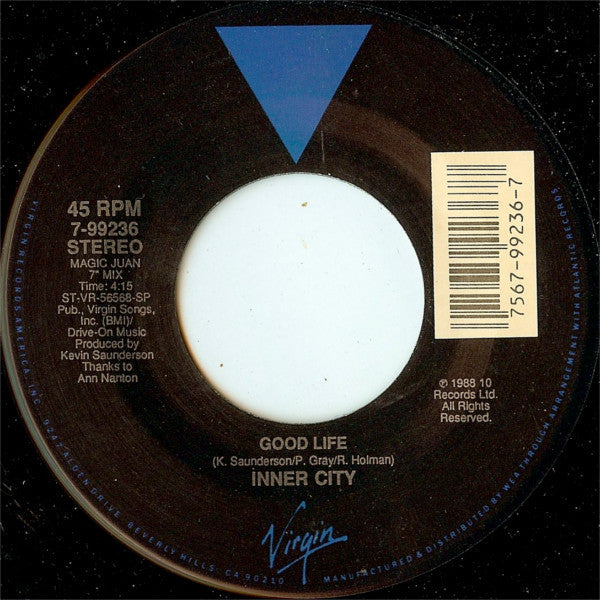 Inner City : Good Life (7", Single, SP )