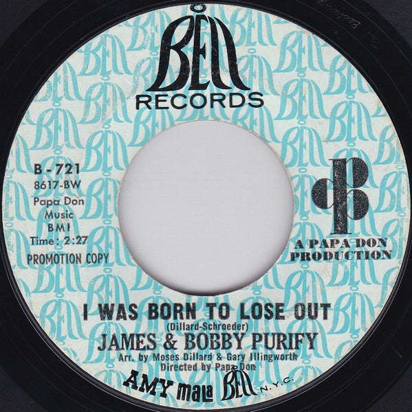 James & Bobby Purify : I Can Remember (7", Single, Promo, Styrene)