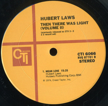 Hubert Laws : In The Beginning Vol. 2 / Then There Was Light (Volume II) (LP, Album)