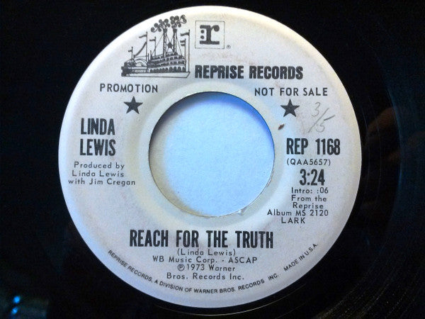Linda Lewis : Reach For The Truth / Rock A Doodle Doo (7", Promo)