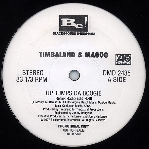 Timbaland & Magoo : Up Jumps Da Boogie (Remix) (12", Single, Promo)