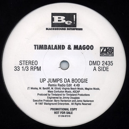 Timbaland & Magoo : Up Jumps Da Boogie (Remix) (12", Single, Promo)
