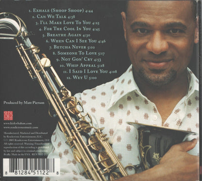 Kirk Whalum : The Babyface Songbook (CD, Album, Dig)