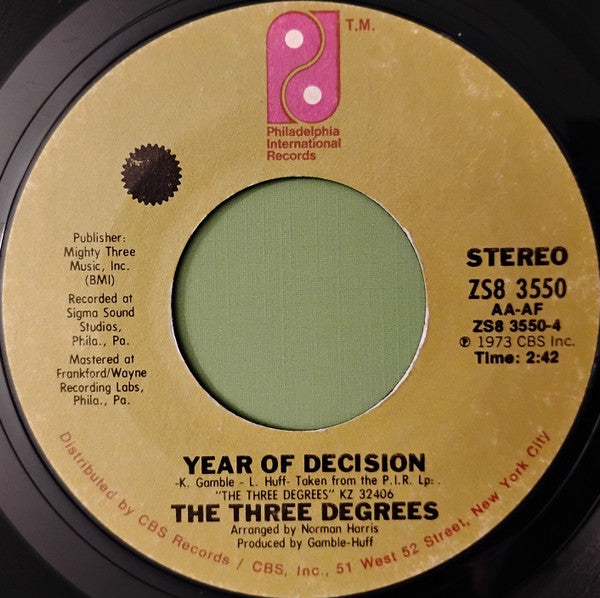 The Three Degrees : When Will I See You Again (7", Single, Styrene, Pit)