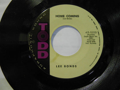 Lee Bonds : Home Coming / Walkin' With The Blues (7", Styrene)