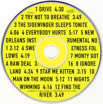 R.E.M. : Automatic For The People (CD, Album, Club, BMG)