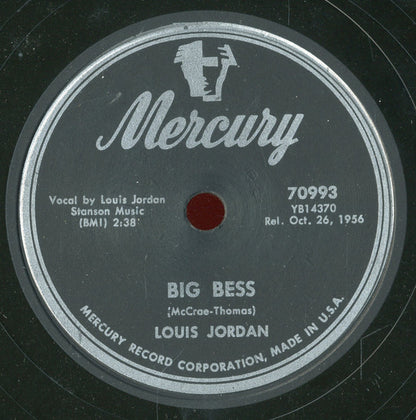 Louis Jordan : Cat Scratchin' / Big Bess (Shellac, 10")