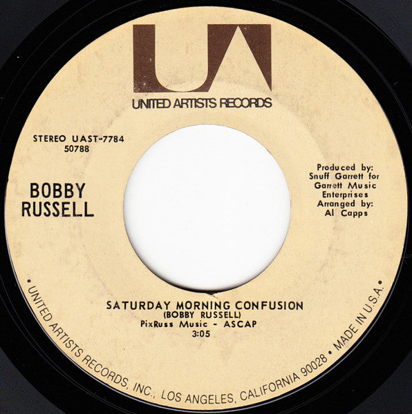 Bobby Russell : Saturday Morning Confusion (7", Single, Styrene, PRC)