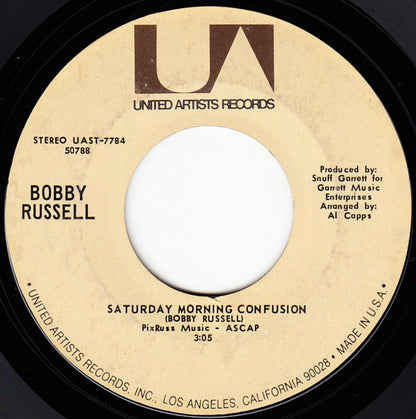 Bobby Russell : Saturday Morning Confusion (7", Single, Styrene, PRC)