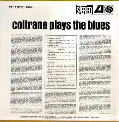 John Coltrane : Coltrane Plays The Blues (LP, Album, RE)