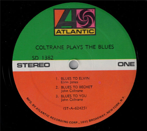 John Coltrane : Coltrane Plays The Blues (LP, Album, RE)