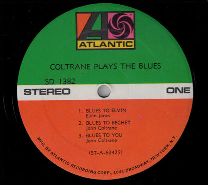John Coltrane : Coltrane Plays The Blues (LP, Album, RE)