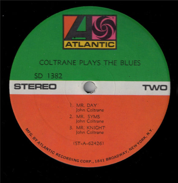 John Coltrane : Coltrane Plays The Blues (LP, Album, RE)