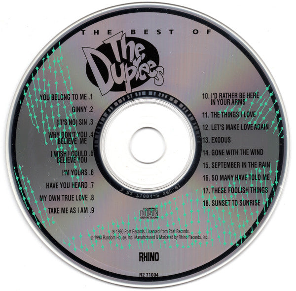 The Duprees : The Best Of The Duprees (CD, Comp)