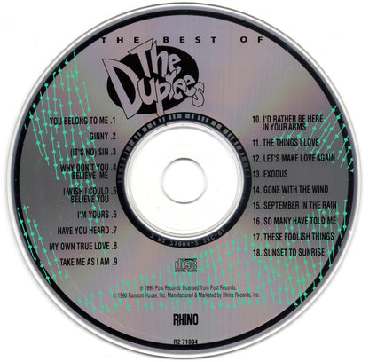 The Duprees : The Best Of The Duprees (CD, Comp)