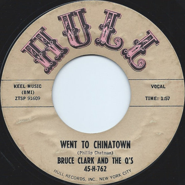 Bruce Clark And The Q's : A Penny For Your Thoughts / Went To Chinatown (7", Styrene)