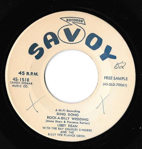Libby Dean : Ding Dong Rock-A-Billy Wedding  (7", Promo)
