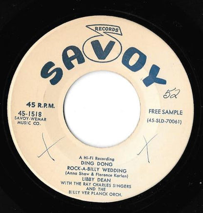 Libby Dean : Ding Dong Rock-A-Billy Wedding  (7", Promo)