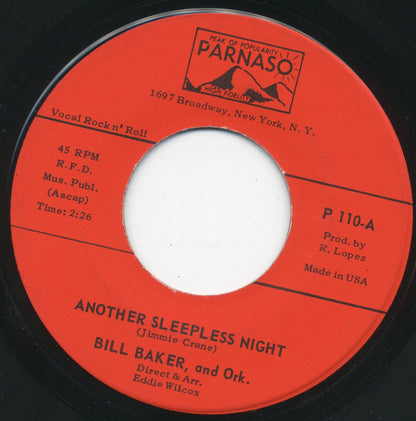 Bill Baker (5) : Another Sleepless Night / It Shouldn't Happen To A Dream (7", Single)