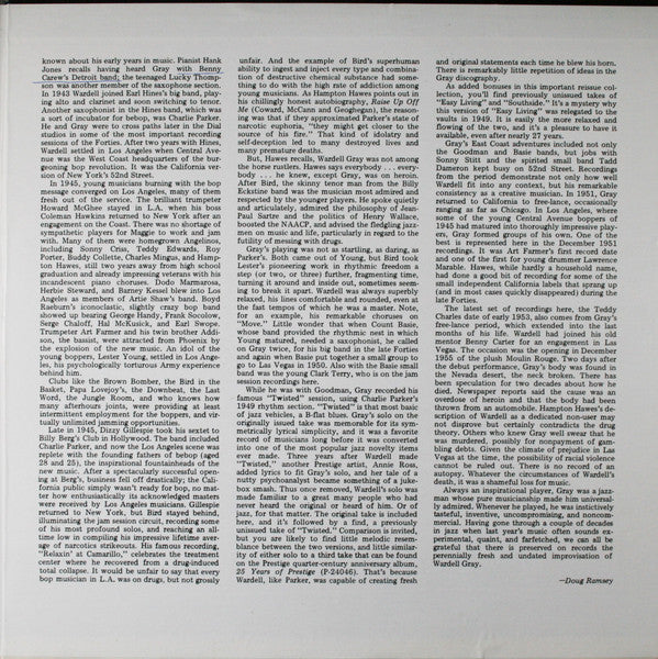 Wardell Gray : Central Avenue (2xLP, Comp)