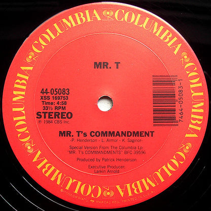 Mr. T (2) : Mr. T's Commandment (12", Single)