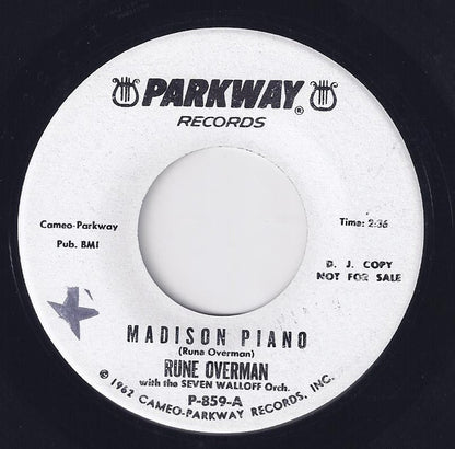 Rune Overman With The Seven Walloff Orch. : Madison Piano (7", Promo)