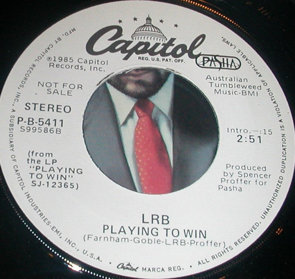Little River Band : Playing To Win (7", Promo)
