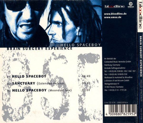 Brain Surgery Experience : Hello Spaceboy (CD, Maxi)