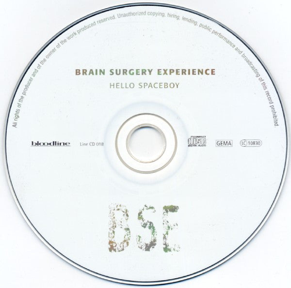 Brain Surgery Experience : Hello Spaceboy (CD, Maxi)