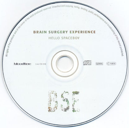 Brain Surgery Experience : Hello Spaceboy (CD, Maxi)