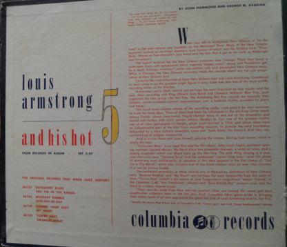Louis Armstrong & His Hot Five : Hot Jazz Classics (4xShellac, 10", Album, Comp)