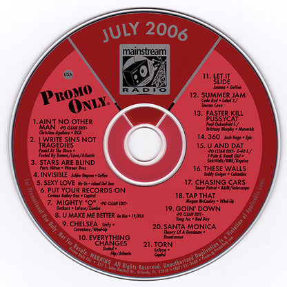 Various : Promo Only Mainstream Radio: July 06 (CD, Comp, Promo)