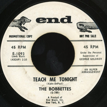 The Bobbettes : Teach Me Tonight / Mr. Johnny Q (7", Promo)