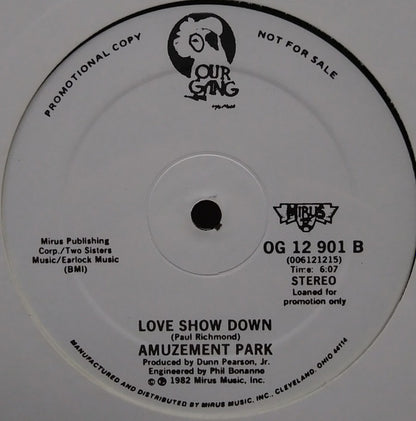 Amuzement Park : Groove Your Blues Away (12", Promo)