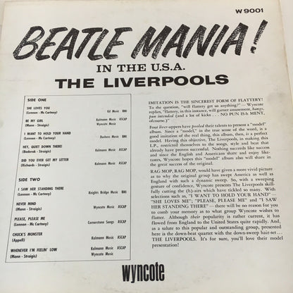 The Liverpools : Beatle Mania! In The U.S.A. (LP, Album, Mono, Ora)