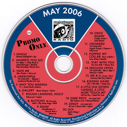 Various : Promo Only Mainstream Radio: May 06 (CD, Comp, Promo)