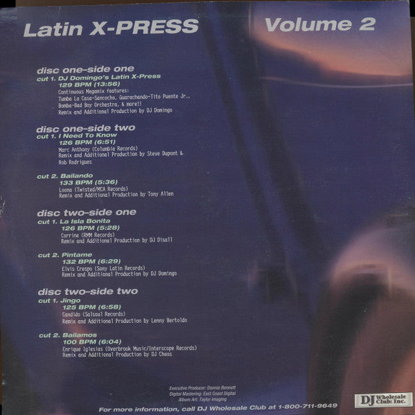 Various : Latin X-Press Volume 2 (2xLP, Promo)