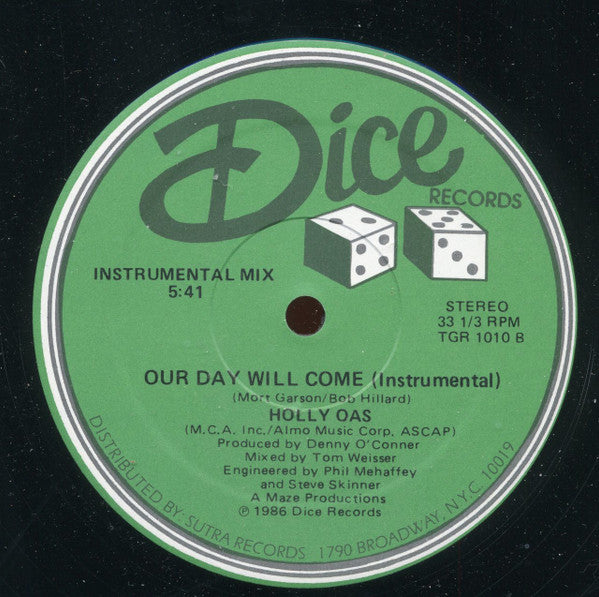 Holly Oas : Our Day Will Come (12", Single)