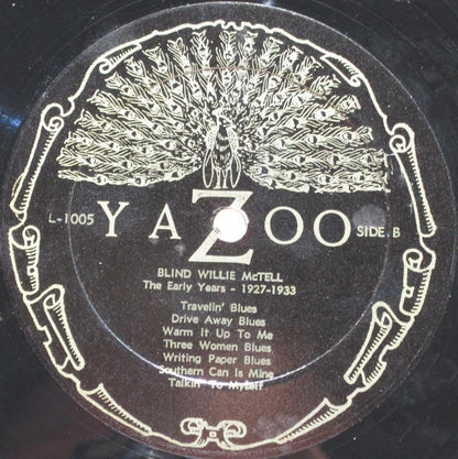 Blind Willie McTell : The Early Years  (1927-1933) (LP, Comp, Mono)