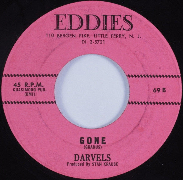 The Darvels : I Lost My Baby / Gone (7")