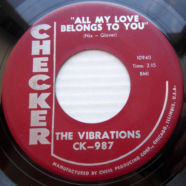 The Vibrations : All My Love Belongs To You / Stop Right Now (7", Single)