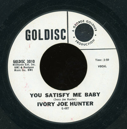 Ivory Joe Hunter : It's Love, It's Love, It's Love / You Satisfy Me Baby (7", Single, Styrene)