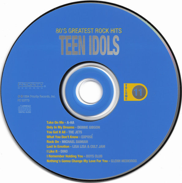 Various : The 80's Greatest Rock Hits Volume 11 Teen Idols (CD, Comp)