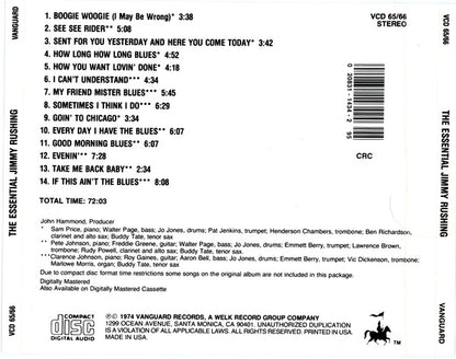 Jimmy Rushing : The Essential Jimmy Rushing (CD, Comp, Club, RM)