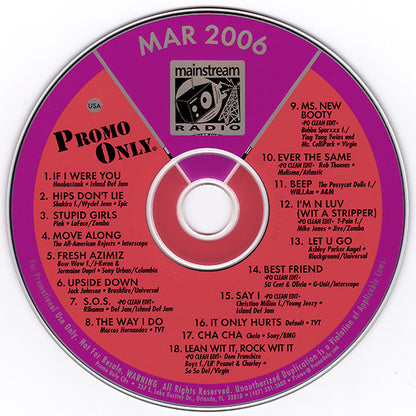 Various : Promo Only Mainstream Radio: March 06 (CD, Comp, Promo)