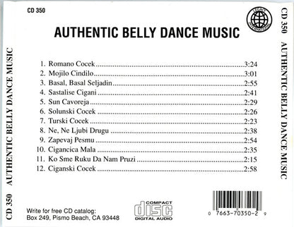 Esma Redžepova, Ansambl Teodosievski : Authentic Belly Dance Music  (CD, Album, RE)