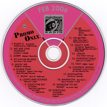 Various : Promo Only Mainstream Radio: February 06 (CD, Comp, Promo)