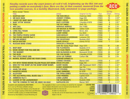 Various : The Golden Age Of American Rock 'N' Roll - Special Novelty Edition (CD, Comp)