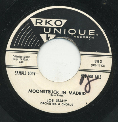 Joe Leahy Orchestra : Moonstruck In Madrid / My Wild And Reckless Heart (7", Promo)