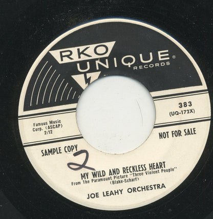 Joe Leahy Orchestra : Moonstruck In Madrid / My Wild And Reckless Heart (7", Promo)